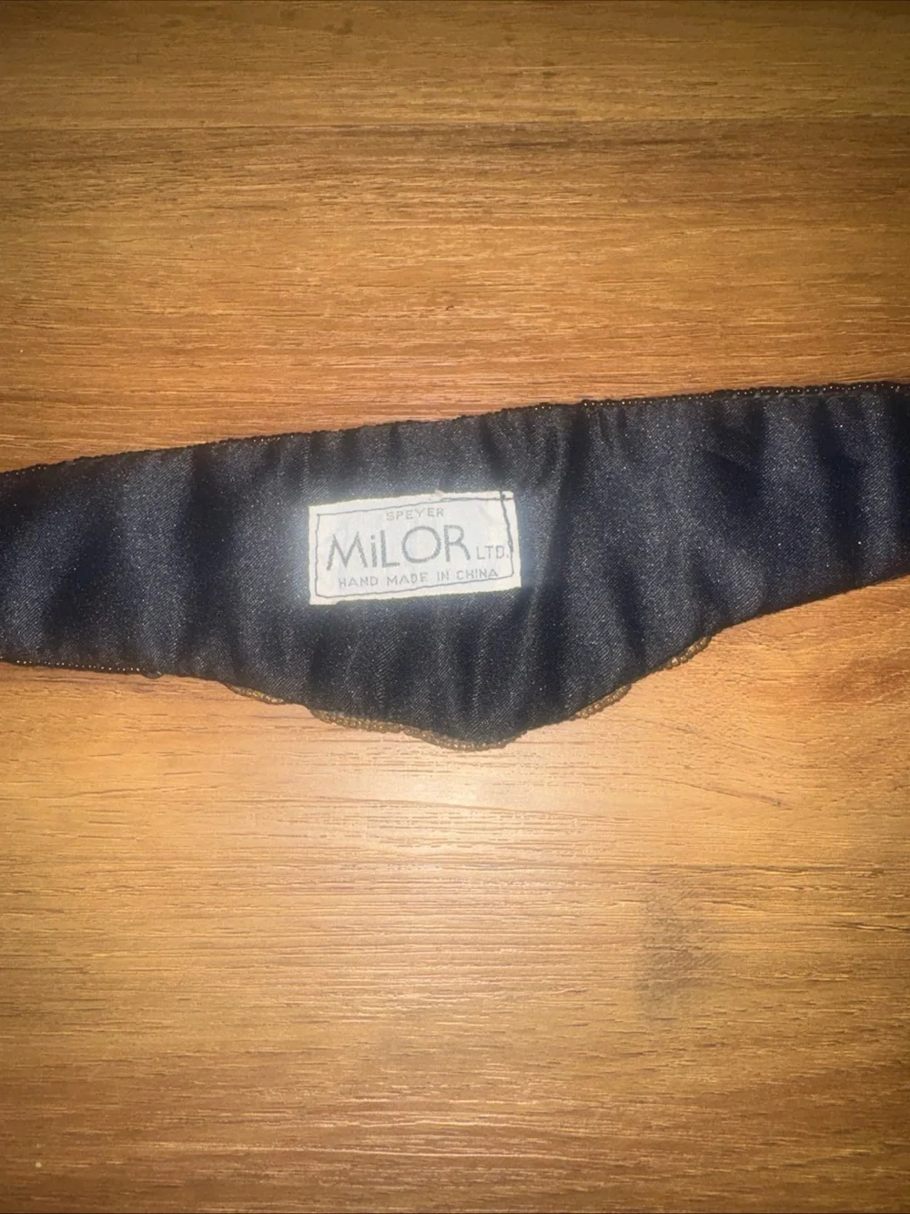Vtg 70s Speyer Milor Ltd Handmade Chinese Glass Beaded Silk Cummerbund Belt
